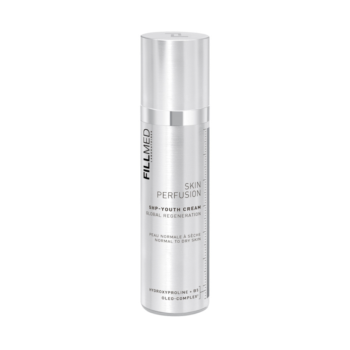 Fillmed 5HP youth cream in silver bottle