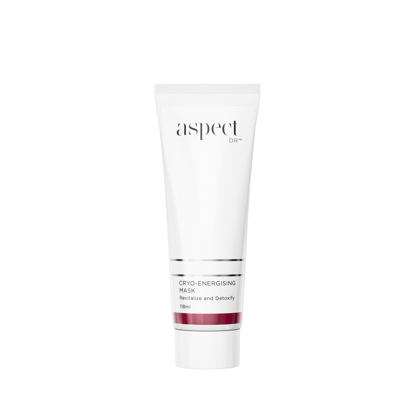 Aspect Dr Cryo-Energising Mask, 118ml in white tube with burgundy highlights.