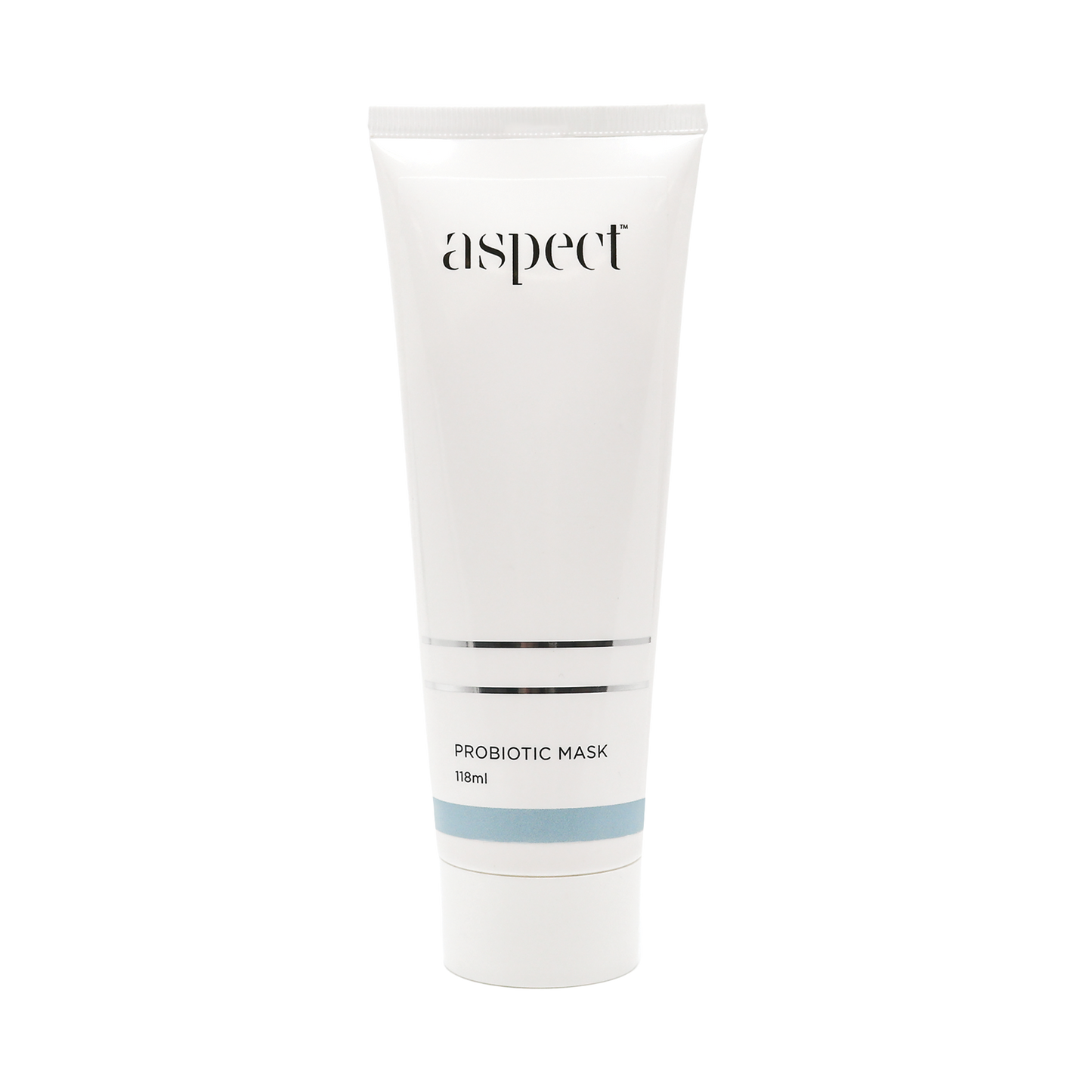 Aspect Probiotic Mask 118ml: white squeeze tube with light blue accent, probiotic-rich hydrating mask.