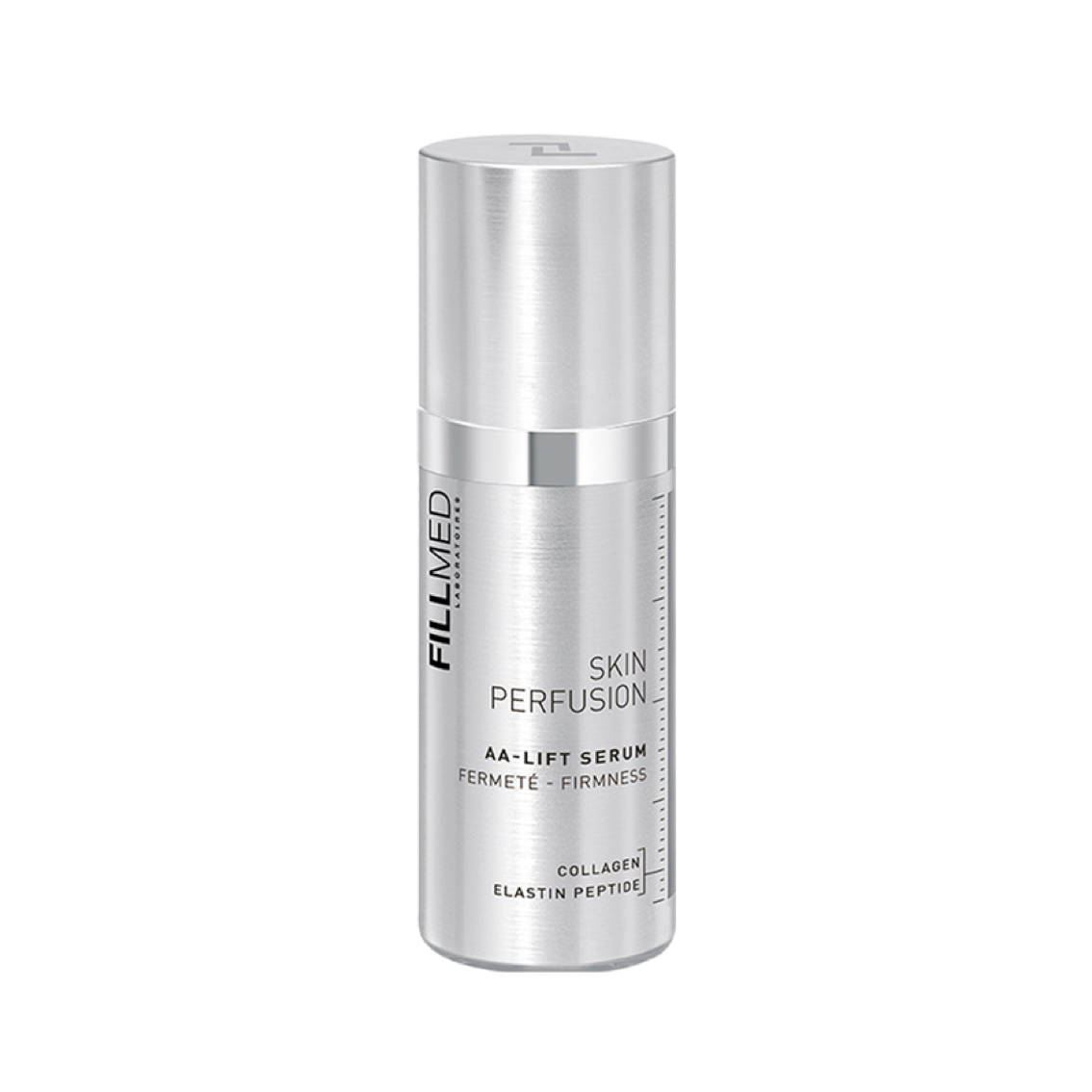 AA Lift Serum 30ml (FILLMED)
Peptide-rich serum that restores skin elasticity, tightens, and lifts while improving texture and hydration. Packaged in a 30ml silver bottle with a pump.