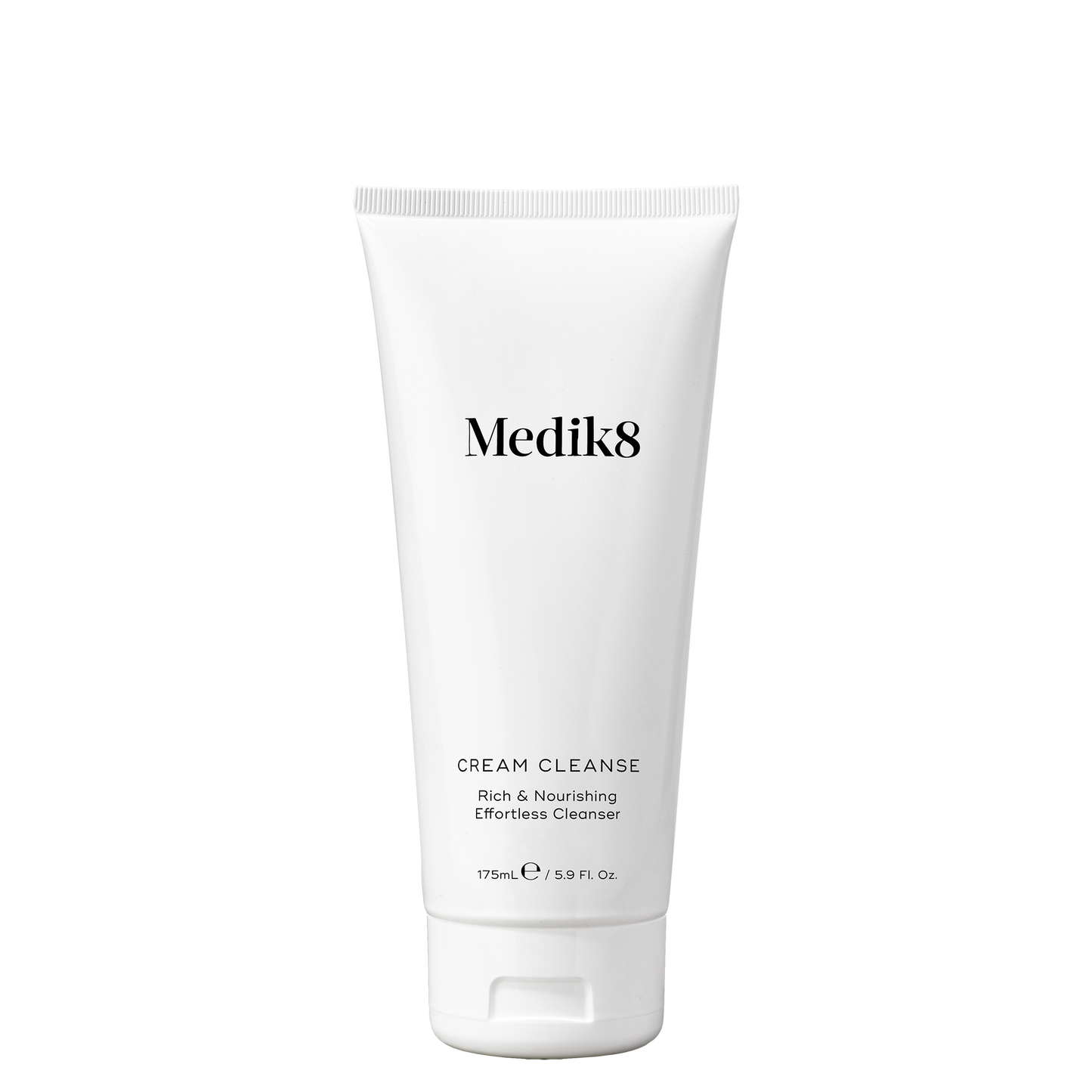 Medik8 Cream Cleanse, 175ml soft matte white tube, gentle cream cleanser.