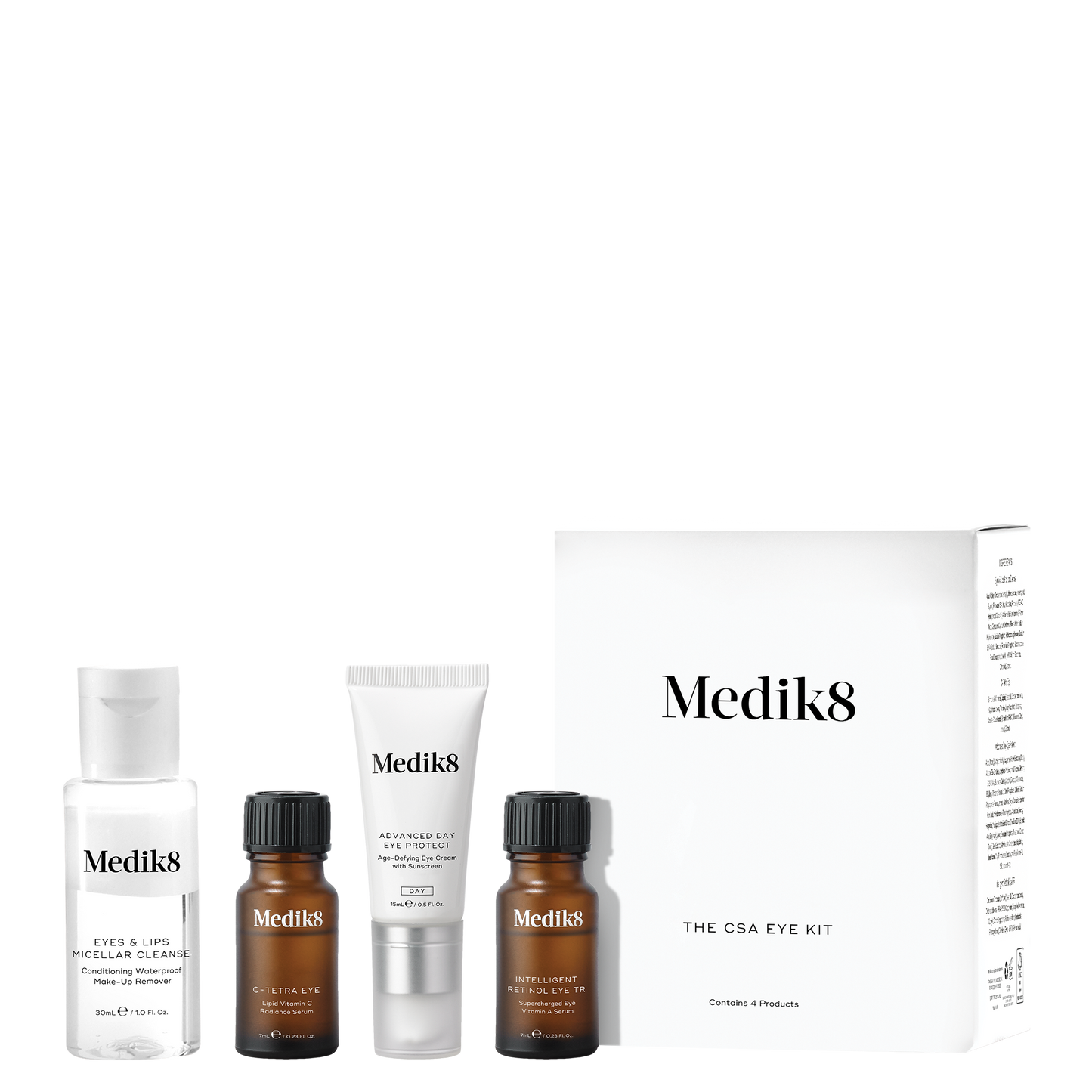 Medik8  CSA Eye Kit bottles and box