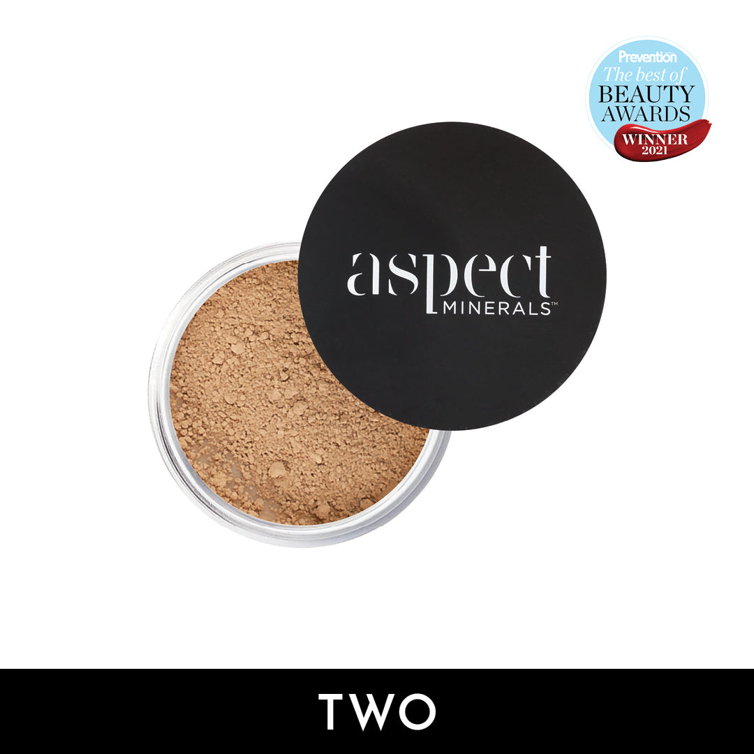 Aspect Minerals Minerals Foundation Powder SPF25, 7g compact,Powder two - fair neutral