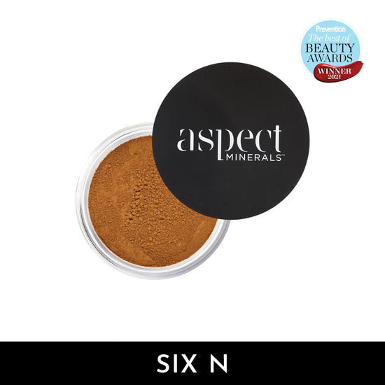 Aspect Minerals Minerals Foundation Powder SPF25, 7g compact,Powder six - neutral