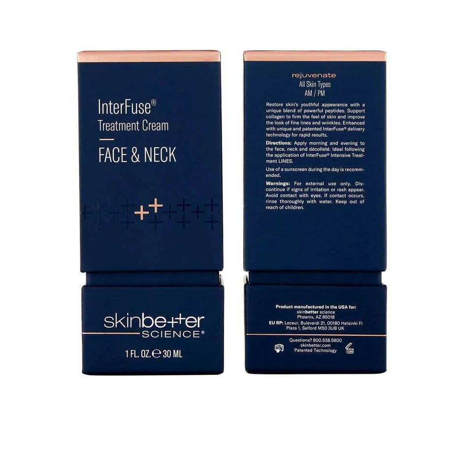 INTERFUSE TREATMENT CREAM FACE AND NECK 30ML $165
