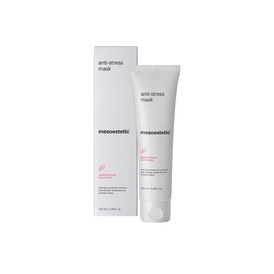 Mesoestetic Anti-Stress Mask, 100ml in white tube packaging Intensive mask  for sensitive skin.