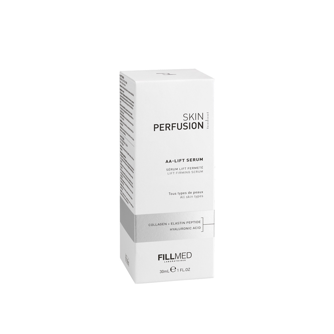 AA lift serum in white packaging